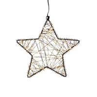 STER METAAL 200LED FLASH IP44 TRAFO MET TIMER EN DIMMER 26CM CLASSIC WARM