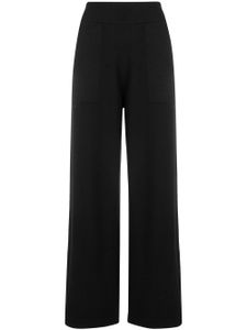 Barrie pantalon évasé en maille - Noir