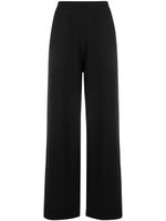 Barrie pantalon évasé en maille - Noir