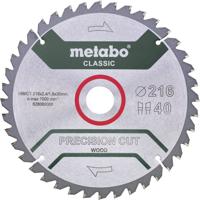 Metabo PRECISION CUT WOOD CLASSIC 628653000 Cirkelzaagblad 216 x 30 x 1.6 mm Aantal tanden: 30 1 stuk(s) - thumbnail