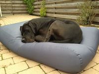 Dog's Companion® Hondenkussen staalgrijs vuilafstotende coating extra small
