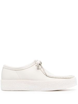 Clarks Originals chaussures Wallabee en cuir à lacets - Blanc