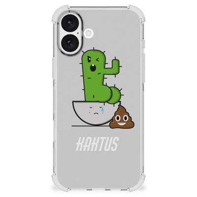 iPhone 16 Plus Stevig | Bumper Hoesje | Cactus Poo iPhone 16 Plus Stevig | Bumper Hoesje | Cactus Poo