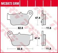 TRW Remblokken, en remschoenen voor de moto, MCB873SRM Sinter maxi scooter