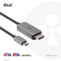 CLUB3D USB Gen2 Type-C to HDMI 4K120Hz 8K60Hz HDR10 with DSC1.2 Active Cable M/M 3m - thumbnail