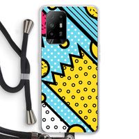 Pop Art #1: Oppo A95 5G Transparant Hoesje met koord