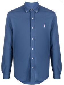 Polo Ralph Lauren chemise à logo brodé - Bleu