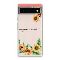 Zonnebloemen: Google Pixel 6 Transparant Hoesje
