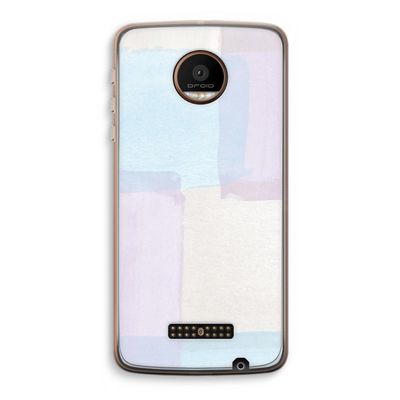 Square pastel: Motorola Moto Z Force Transparant Hoesje