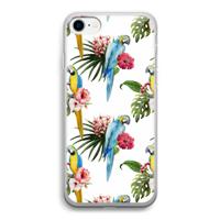 Kleurrijke papegaaien: iPhone SE 2020 Transparant Hoesje