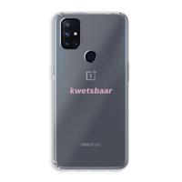 kwetsbaar: OnePlus Nord N10 5G Transparant Hoesje - thumbnail