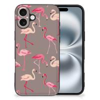 iPhone 16 Dierenprint Telefoonhoesje Flamingo