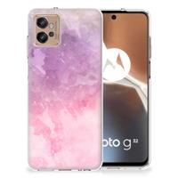 Smartphone hoesje Motorola Moto G32 Pink Purple Paint
