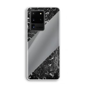 Zwart marmer: Samsung Galaxy S20 Ultra Transparant Hoesje