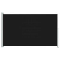 vidaXL Tuinscherm uittrekbaar 180x300 cm zwart - thumbnail