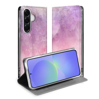 Bookcase Hoesje Samsung Galaxy A37 Pink Purple Paint