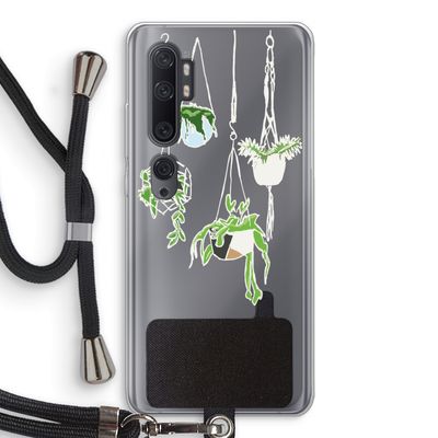 Hang In There: Xiaomi Mi Note 10 Pro Transparant Hoesje met koord