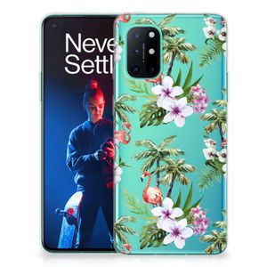 OnePlus 8T TPU Hoesje Flamingo Palms