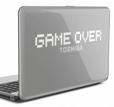 Sticker laptop Game Over