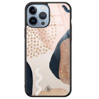iPhone 13 Pro Max glazen hardcase - Abstract dots