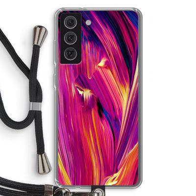 Phoenix: Samsung Galaxy S21 FE Transparant Hoesje met koord