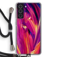Phoenix: Samsung Galaxy S21 FE Transparant Hoesje met koord