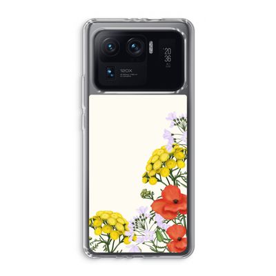 Wilde bloemen: Xiaomi Mi 11 Ultra Transparant Hoesje