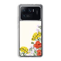 Wilde bloemen: Xiaomi Mi 11 Ultra Transparant Hoesje