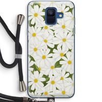 Summer Daisies: Samsung Galaxy A6 (2018) Transparant Hoesje met koord