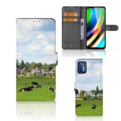 Motorola Moto G9 Plus | Telefoonhoesje | Met pasjeshouder | Koeien