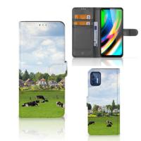 Motorola Moto G9 Plus | Telefoonhoesje | Met pasjeshouder | Koeien
