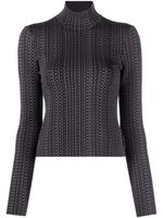 Marc Jacobs pull The Monogram à col montant - Gris