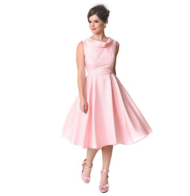Bettie Page Suzette Bridal Shantung Pink-XL | 32% korting
