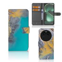 OPPO Find X6 | Bookcase | Marble Blue Gold