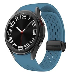 Horlogeband voor Samsung Galaxy Watch 6/5/4 40/44mm, Galaxy Watch 5 Pro 45mm, Galaxy Watch 4/6 Classic 42/46/43/47mm, Watch 3, Active 2, Gear S2 Siliconen Vervanging Band Waterbestendig Verstelbaar miniinthebox