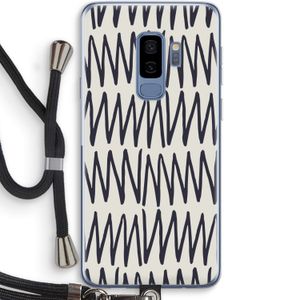 Marrakech Zigzag: Samsung Galaxy S9 Plus Transparant Hoesje met koord