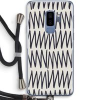 Marrakech Zigzag: Samsung Galaxy S9 Plus Transparant Hoesje met koord