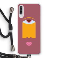 Mono V: Samsung Galaxy A70 Transparant Hoesje met koord