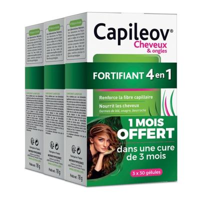 Nutreov Capileov Versteviger 4in1 Haar & Nagels Promopack 3x 30Capsules Nutreov Capileov Versteviger 4in1 Haar & Nagels Promopack 3x 30Capsules