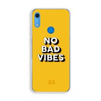 No Bad Vibes: Huawei Y6s Transparant Hoesje