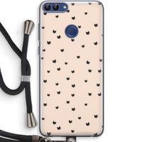 Kleine kattenkopjes: Huawei P Smart (2018) Transparant Hoesje met koord