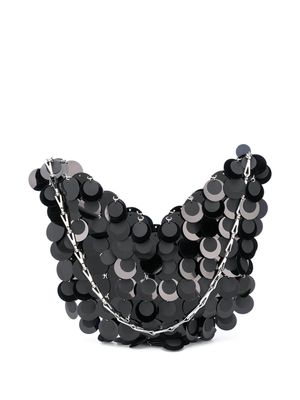 Rabanne sac porté épaule Nano - Noir