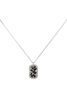 Suzanne Kalan collier en or blanc 18ct serti de saphirs et de diamants - Argent