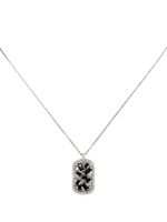 Suzanne Kalan collier en or blanc 18ct serti de saphirs et de diamants - Argent