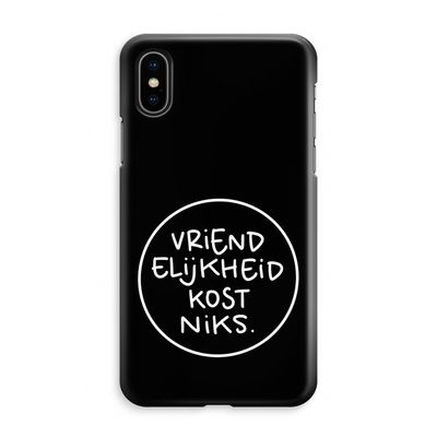 Vriendelijkheid: iPhone XS Max Volledig Geprint Hoesje