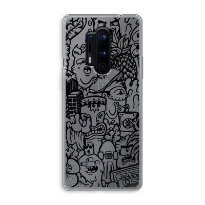 Vexx Black Mixtape: OnePlus 8 Pro Transparant Hoesje