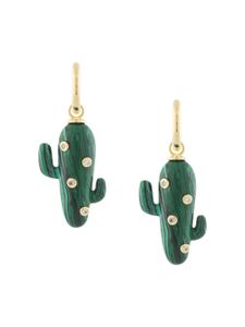 Eshvi boucles d'oreilles à breloques - Vert