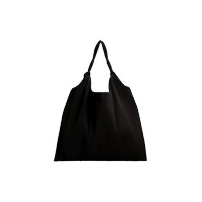 Mango geplooide shopper zwart Mango geplooide shopper zwart