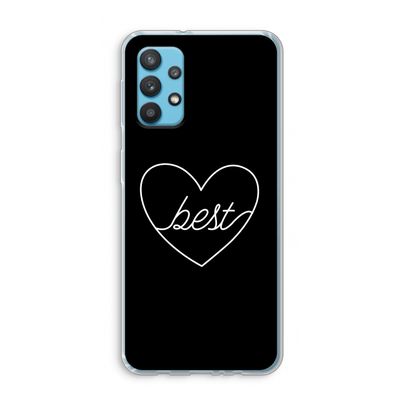 Best heart black: Samsung Galaxy A32 4G Transparant Hoesje