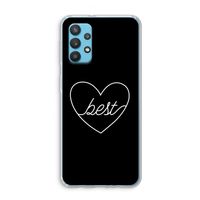 Best heart black: Samsung Galaxy A32 4G Transparant Hoesje